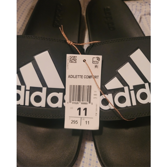 Adidas Men's Adilette Comfort Slides Sandals Size 11 - Picture 7 of 8